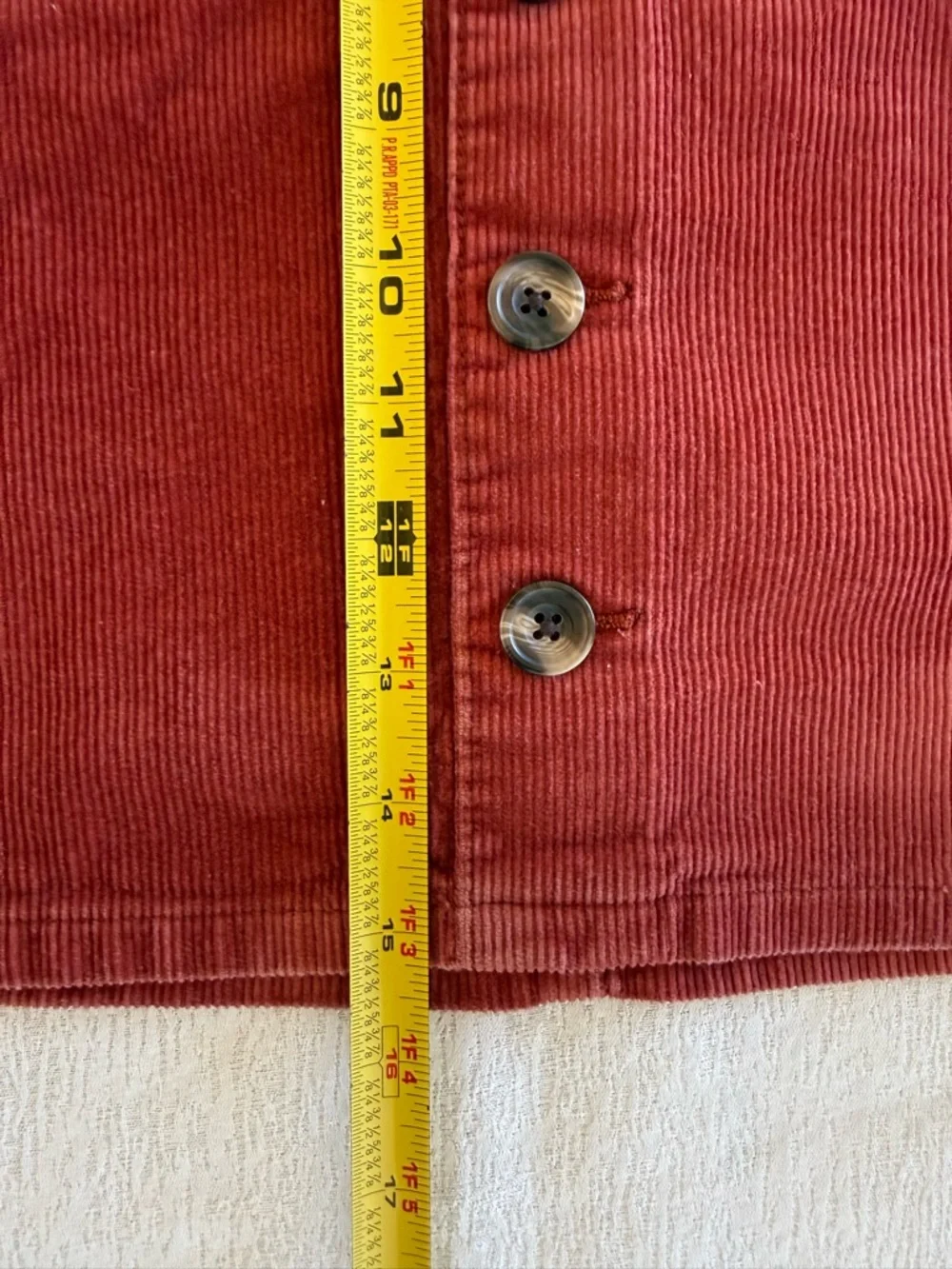 Corduroy Mini Skirt Button Front Rust Girls 14 / Womens XS The Childrens‎ Place